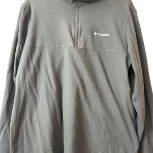 Columbia Men's Zip-Up Gray Sweater Omni Wick